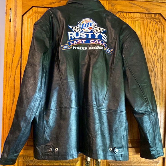 Miller Lite Racing, leather jacket, #2 Rusty Wallace XL - Picture 3 of 8